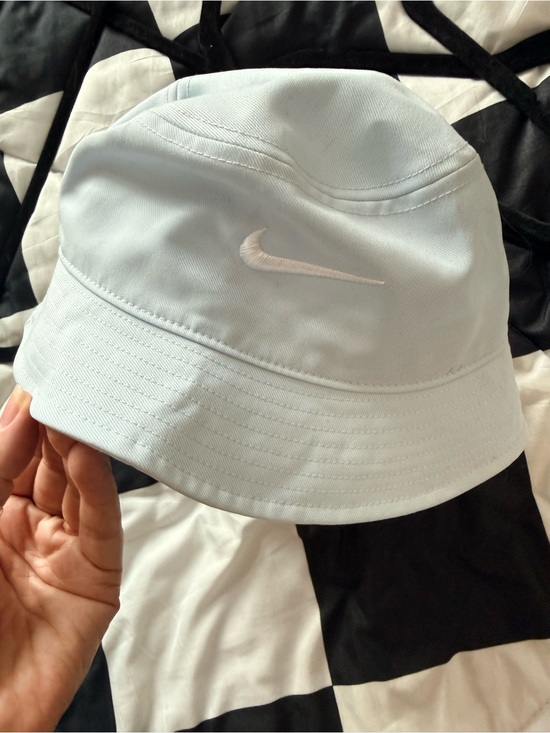 Nike Accessories - Nike Light Blue Bucket Hat with White Logo